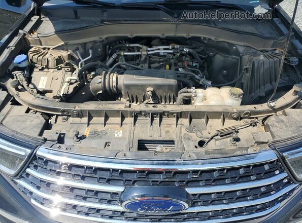 1FMSK8DHXMGA76528 2021 FORD EXPLORER Black Вид підкапотного простору