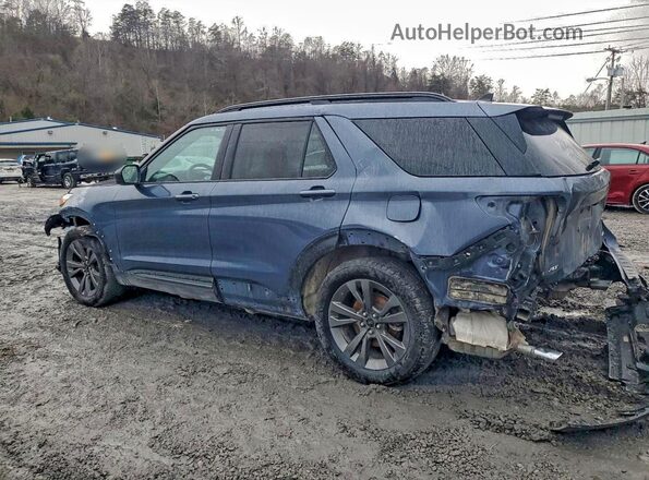 1FMSK8DHXMGA80319 2021 FORD EXPLORER Blue Հետևի ձախ