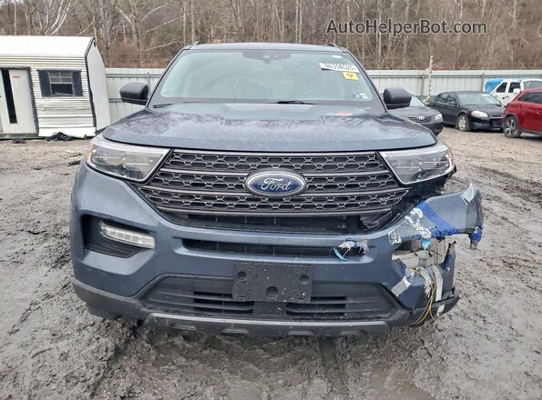 1FMSK8DHXMGA80319 2021 FORD EXPLORER Blue Դիմացի տեսք