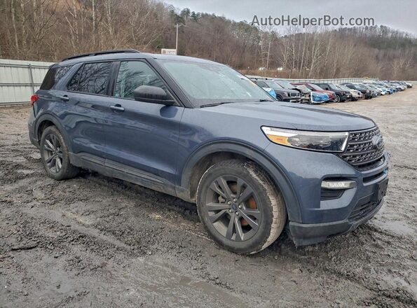 1FMSK8DHXMGA80319 2021 FORD EXPLORER Blue Առջևի աջ