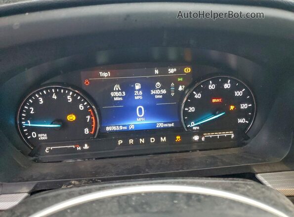 1FMSK8DHXMGA80319 2021 FORD EXPLORER Blue Սարքավորումների վահանակի տեսք