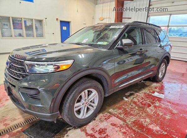 1FMSK8DHXRGA38692 2024 FORD EXPLORER Green Առջևի ձախ երեք քառորդ տեսարան
