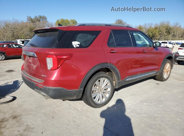 1FMSK8FH0MGA61422 2021 FORD EXPLORER Red Հետևի աջ