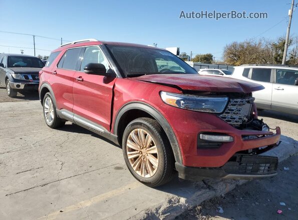 1FMSK8FH0MGA61422 2021 FORD EXPLORER Red Առջևի աջ
