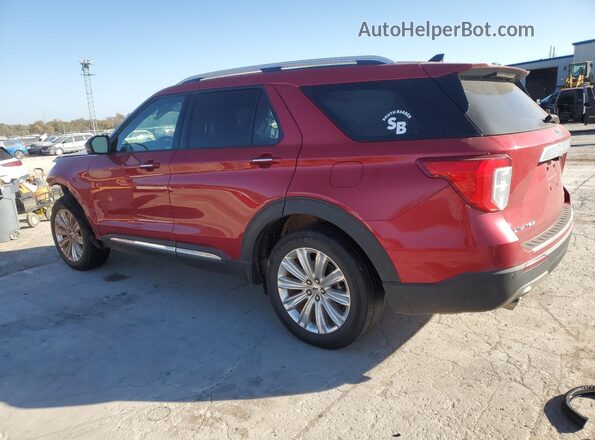 1FMSK8FH0MGA61422 2021 FORD EXPLORER Red Հետևի ձախ