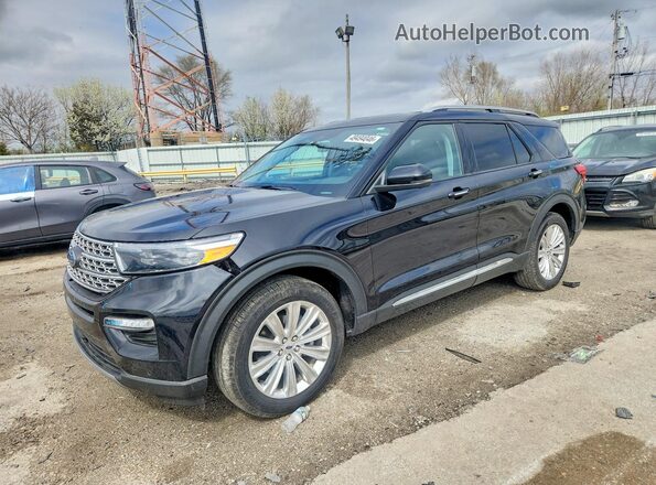 1FMSK8FH0NGA21679 2022 FORD FORD EXPLORER Черный Передняя левая четверть