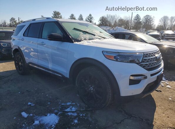 1FMSK8FH1MGC30007 2021 FORD EXPLORER White Передня права чверть
