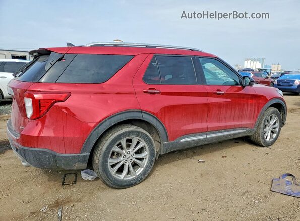 1FMSK8FH4NGA31972 2022 FORD EXPLORER Красный Задняя правая четверть