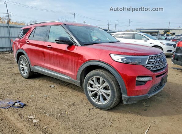 1FMSK8FH4NGA31972 2022 FORD EXPLORER Красный Передняя правая четверть