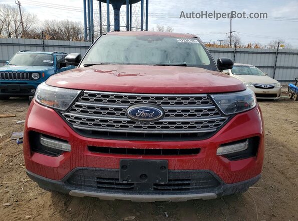 1FMSK8FH4NGA31972 2022 FORD EXPLORER Красный Вид спереди