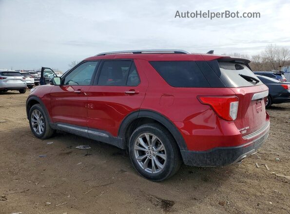 1FMSK8FH4NGA31972 2022 FORD EXPLORER Красный Задняя левая четверть