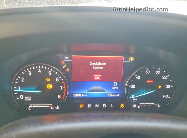 1FMSK8FH4RGA85570 2024 FORD EXPLORER Серый Вид щитка приборов