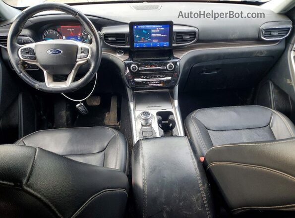 1FMSK8FH6NGA85743 2022 FORD FORD EXPLORER Black Widok deski rozdzielczej
