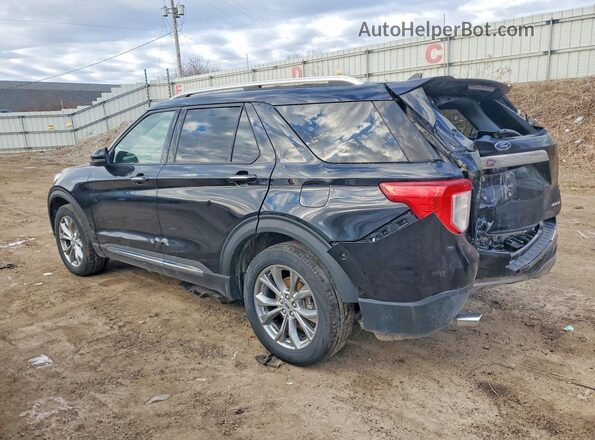 1FMSK8FH6NGA85743 2022 FORD FORD EXPLORER Black Tył lewy