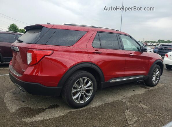 1FMSK8FH7NGC05095 2022 FORD EXPLORER Красный Задняя правая четверть