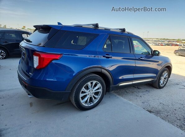 1FMSK8FH8LGC00114 2020 FORD EXPLORER Blue Tył prawy