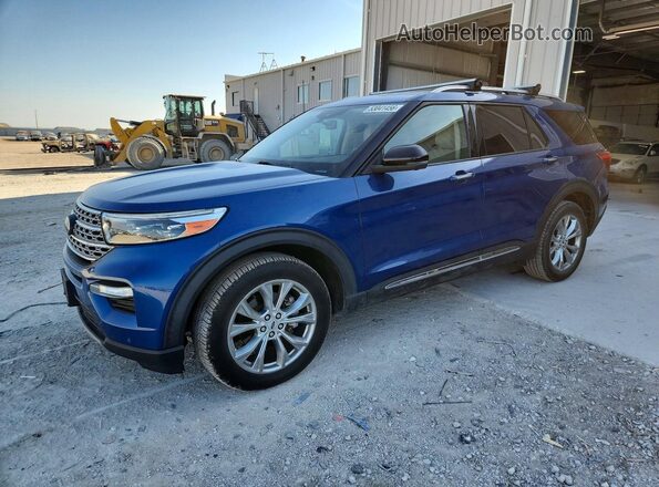 1FMSK8FH8LGC00114 2020 FORD EXPLORER Blue Przód lewy