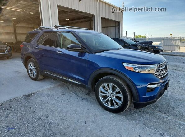 1FMSK8FH8LGC00114 2020 FORD EXPLORER Blue Przód prawy