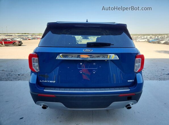 1FMSK8FH8LGC00114 2020 FORD EXPLORER Blue Widok z tyłu