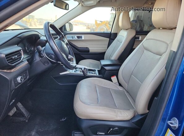 1FMSK8FH8LGC00114 2020 FORD EXPLORER Blue Widok wnętrza z przodu