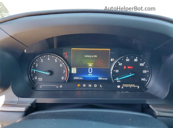 1FMSK8FH8NGC16140 2022 FORD EXPLORER Gray Widok zestawu wskaźników