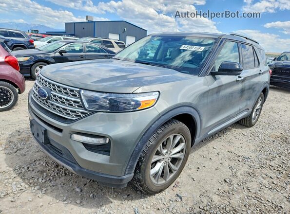 1FMSK8FHXLGC32983 2020 FORD EXPLORER Green Przód lewy