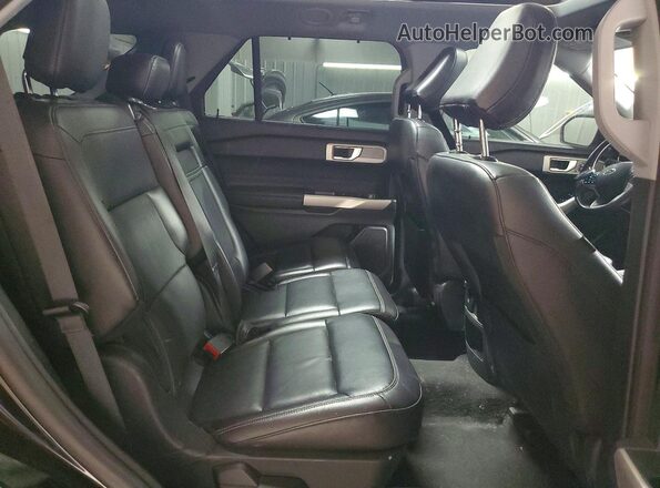 1FMSK8FHXMGA45423 2021 FORD EXPLORER Black უკანა სავარძლების ხედი