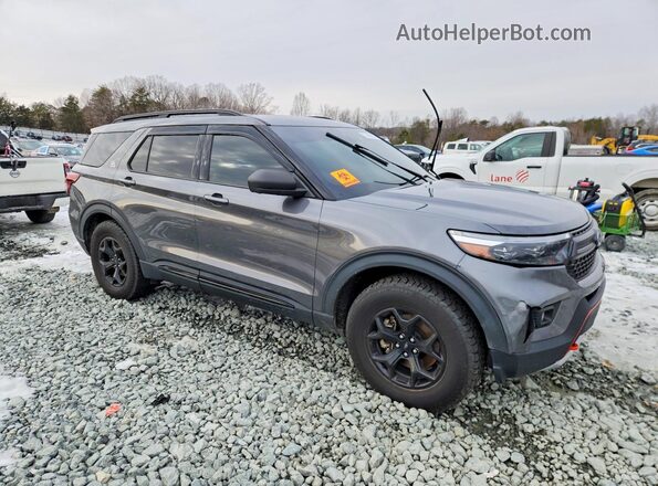 1FMSK8JH2NGC03231 2022 FORD EXPLORER Серый Передняя правая четверть