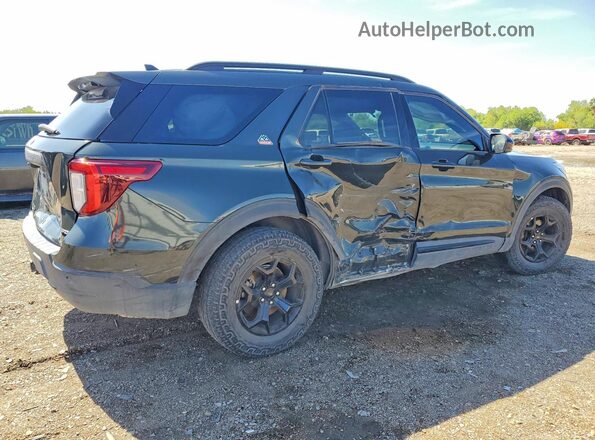 1FMSK8JH2PGB49335 2023 FORD EXPLORER Зеленый Задняя правая четверть