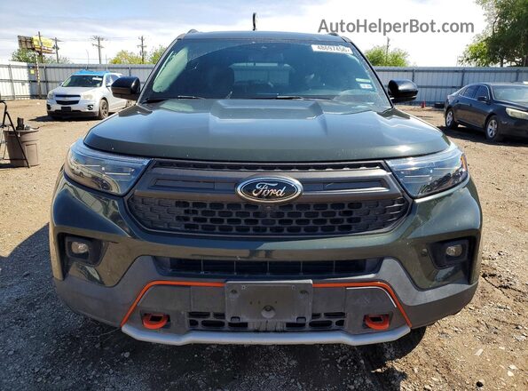 1FMSK8JH2PGB49335 2023 FORD EXPLORER Зеленый Вид спереди