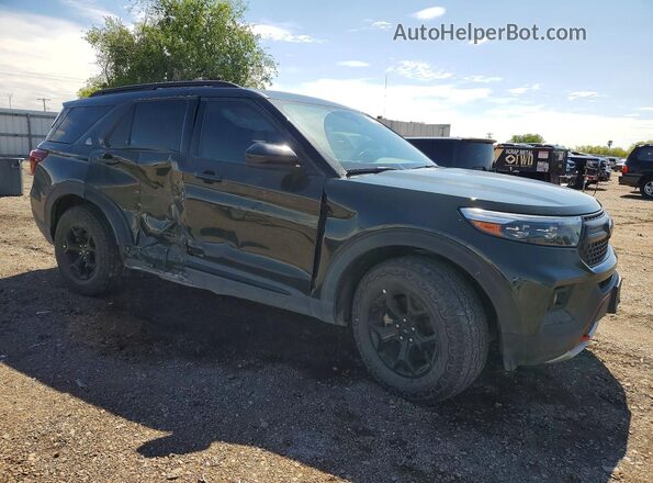 1FMSK8JH2PGB49335 2023 FORD EXPLORER Зеленый Передняя правая четверть