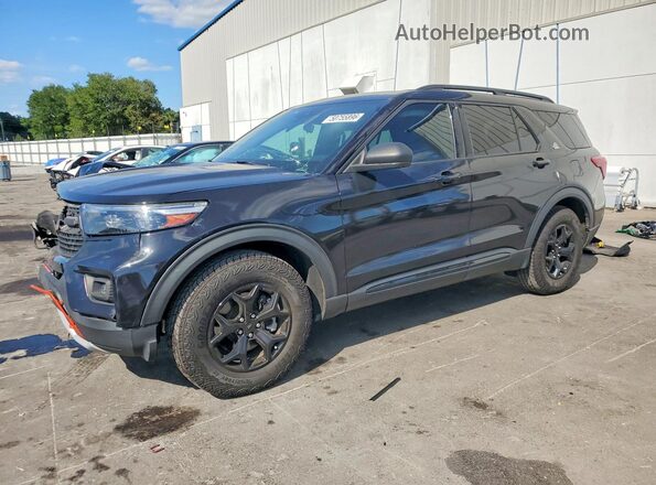 1FMSK8JH6MGC09600 2021 FORD EXPLORER Black Передня ліва чверть