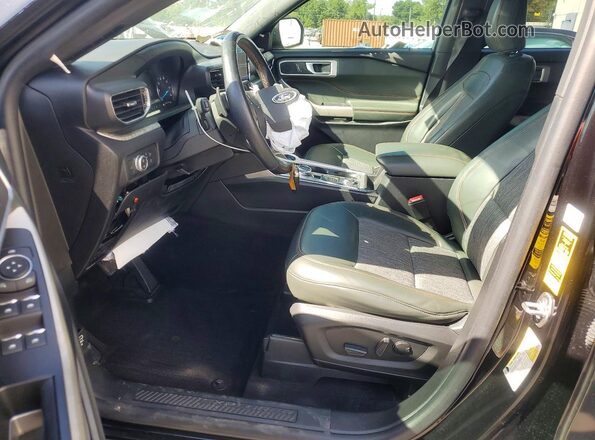 1FMSK8JH6MGC09600 2021 FORD EXPLORER Black Вид салону спереду