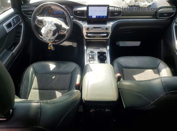 1FMSK8JH6MGC09600 2021 FORD EXPLORER Black Вид панелі приладів
