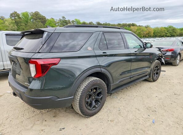 1FMSK8JH6MGC42970 2021 FORD FORD EXPLORER Зеленый Задняя правая четверть