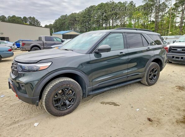 1FMSK8JH6MGC42970 2021 FORD FORD EXPLORER Зеленый Передняя левая четверть