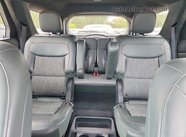 1FMSK8JH6MGC42970 2021 FORD FORD EXPLORER Зеленый Вид задних сидений