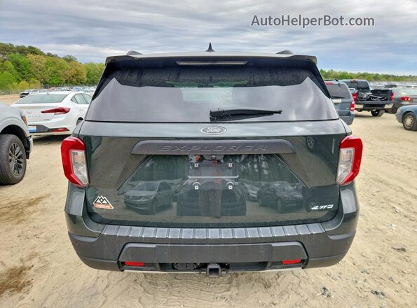 1FMSK8JH6MGC42970 2021 FORD FORD EXPLORER Зеленый Вид сзади