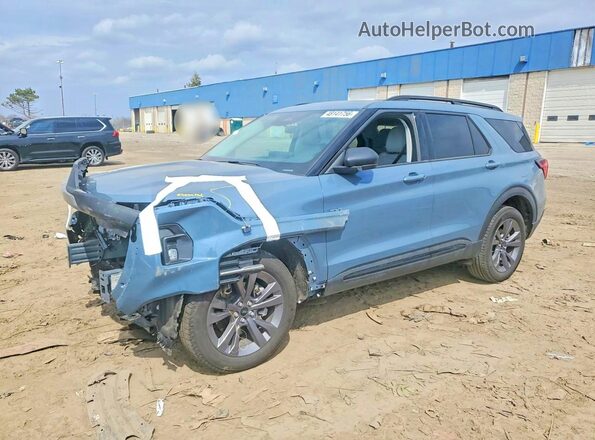 1FMUK8DH2TGA43854 2026 FORD EXPLORER Blue Vista tres cuartos delantera izquierda