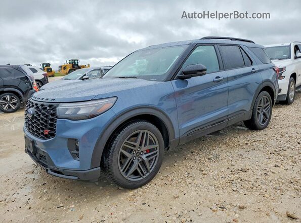 1FMWK8GC5SGC16581 2025 FORD EXPLORER Синий Передняя левая четверть