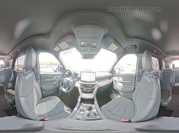 1FMWK8GC5SGC92740 2025 FORD EXPLORER Серый Панорамный вид салона 360°