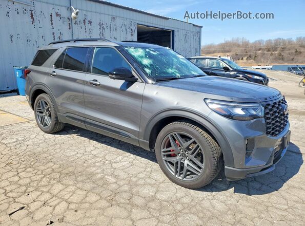 1FMWK8GC6SGC99423 2025 FORD EXPLORER Gray წინა მარჯვენა