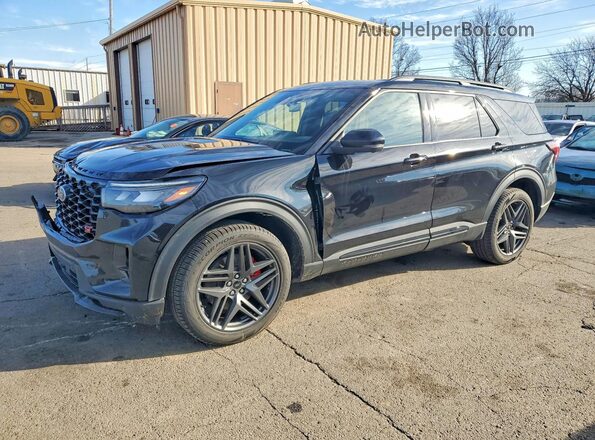 1FMWK8GC8SGC86012 2025 FORD EXPLORER Black Vista tres cuartos delantera izquierda