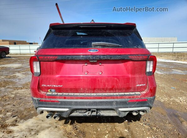 1FMWK8HC6SGA26254 2025 FORD EXPLORER Бордовый Вид сзади