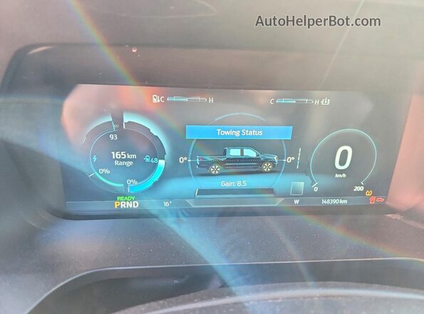 1FT6W1EV8PWG15664 2023 FORD F150 Black Widok zestawu wskaźników