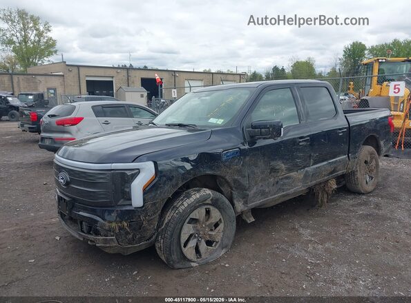 1FT6W5L70SWG29207 2025 FORD F-150 LIGHTNING Blue Առջևի ձախ երեք քառորդ տեսարան