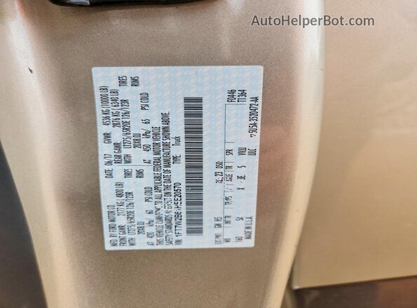 1FT7W2B61HEE20570 2017 FORD F250 Желто-коричневый Вид подкапотного пространства