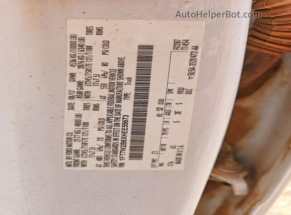 1FT7W2B6XHEE55673 2017 FORD F250 Белый Вид подкапотного пространства
