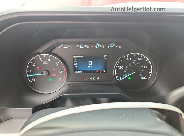 1FT7W2BAXTED01784 2026 FORD F250 Red Вид щитка приладів