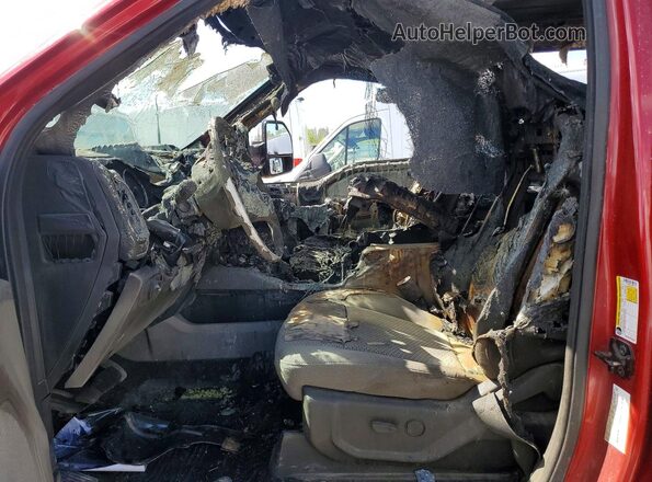 1FT7W2BN1MED77575 2021 FORD F250 Red Widok wnętrza z przodu